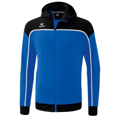 Erima Training Jacket Change with Hood (recycled Polyester, durable, zip pockets) blue/black Men