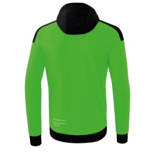 Erima Training Jacket Change with Hood (recycled polyester, durable, with zip pockets) green/black Men