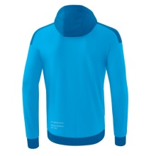 Erima Training Jacket Change with Hood (recycled Polyester, durable, with zip pockets) turquoise blue Men