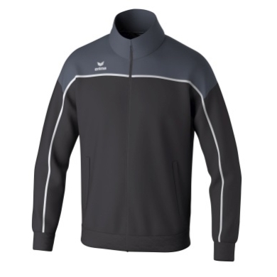 Erima Training Jacket Change (recycled Polyester, high wearing comfort) black/grey/white Men's