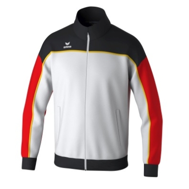 Erima Training Jacket Change (recycled Polyester, high wearing comfort) white/black/red men's