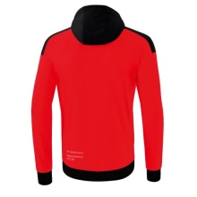 Erima Training Jacket Change with Hood (recycled Polyester, durable, with zipper pockets) red/black Boys