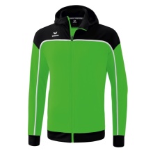 Erima Training Jacket Change with Hood (recycled Polyester, durable, with zip pockets) green/black Boys