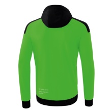 Erima Training Jacket Change with Hood (recycled Polyester, durable, with zip pockets) green/black Boys