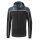 Erima Training Jacket Change with Hood (recycled Polyester, durable, with zip pockets) black/grey Boys