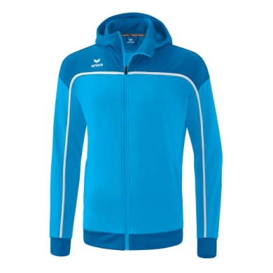 Erima Training Jacket Change with Hood (recycled Polyester, durable, with zip pockets) Curacao Blue Boys