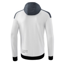 Erima Training Jacket Change with Hood (recycled polyester, durable, with zip pockets) white/grey Boys