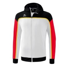 Erima Training Jacket Change with Hood (recycled Polyester, durable, with zip pockets) white/black Boys