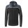 Erima Training Jacket Change with Hood (recycled Polyester, durable, with zip pockets) black/grey Men