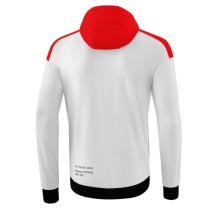 Erima Training Jacket Change with Hood (recycled Polyester, durable, with zip pockets) white/red Men