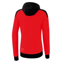 Erima Training Jacket Change with Hood (durable, with zip pockets) red/black Women