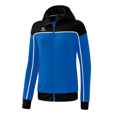 Erima Training Jacket Change with Hood (durable, with zip pockets) royal blue/black Women