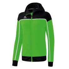 Erima Training Jacket Change with Hood (durable, with zip pockets) green/black Women