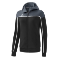 Erima Training Jacket Change with Hood (durable, with zip pockets) black/grey Women