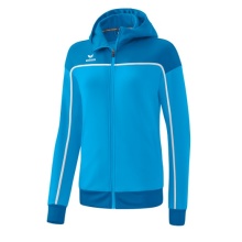 Erima Training Jacket Change with Hood (durable, with zip pockets) turquoise blue Women