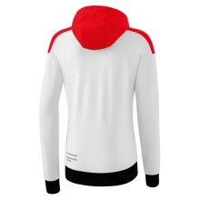 Erima Training Jacket Change with Hood (durable, with zip pockets) white/red Women