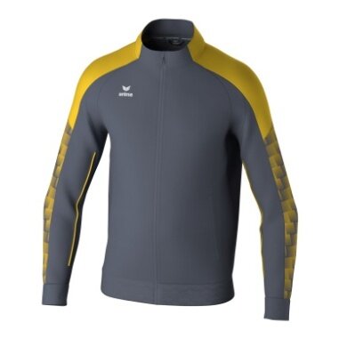 Erima Training Jacket Evo Star (Stand-up Collar, Durable) Grey/Yellow Kids