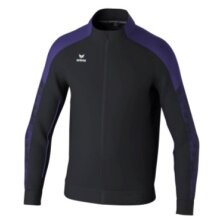 Erima Evo Star Training Jacket (Stand-up Collar, Durable) Black/Purple Kids