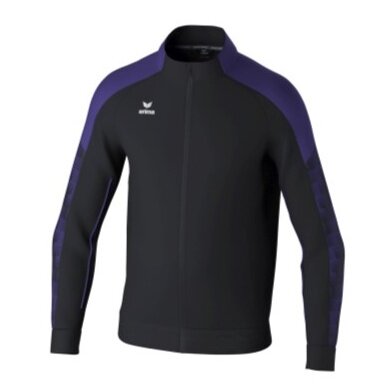 Erima Evo Star Training Jacket (Stand-up Collar, Durable) Black/Purple Kids