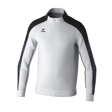 Erima Training Jacket Evo Star (Stand-up Collar, Durable) White/Black Kids