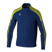 Erima Training Jacket Evo Star (Stand-up Collar, Durable) Navy Blue/Lime Green Kids