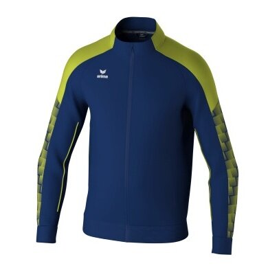 Erima Training Jacket Evo Star (Stand-up Collar, Durable) Navy Blue/Lime Green Kids