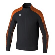 Erima Training Jacket Evo Star (Stand-up Collar, Durable) Black/Orange Kids