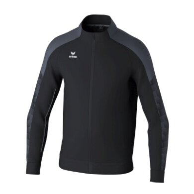 Erima Evo Star Training Jacket (Stand-up Collar, Durable) black/grey Men