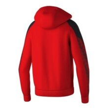 Erima Evo Star Training Jacket with Hood (high wearing comfort) red/black Men's