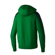 Erima Evo Star Training Jacket with Hood (high wearing comfort) emerald green/pine Kids