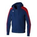 Erima Evo Star Training Jacket with Hood (high wearing comfort) navy blue/red Kids