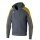 Erima Evo Star Training Jacket with Hood (high wearing comfort) slate grey/yellow Kids