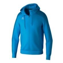 Erima Evo Star Training Jacket with Hood (high wearing comfort) curacao blue Men's