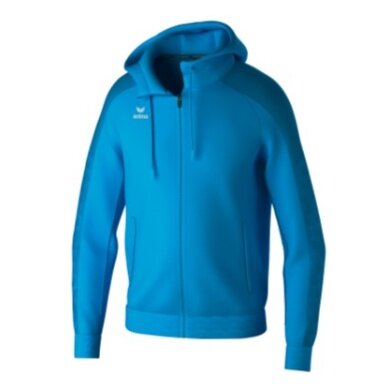 Erima Evo Star Training Jacket with Hood (high wearing comfort) curacao blue Men's