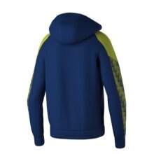 Erima Training Jacket Evo Star with Hood (high wearing comfort) navy blue/lime green Men