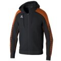 Erima Training Jacket Evo Star with Hood (high wearing comfort) black/orange Men