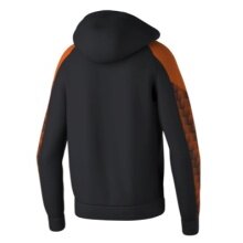 Erima Training Jacket Evo Star with Hood (high wearing comfort) black/orange Men