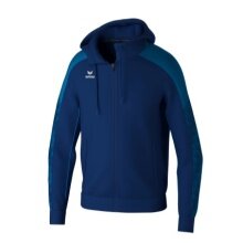 Erima Evo Star Training Jacket with Hood (high wearing comfort) navy blue/blue Kids