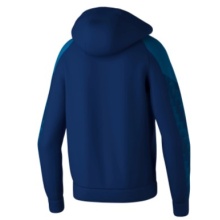 Erima Evo Star Training Jacket with Hood (high wearing comfort) navy blue/blue Kids