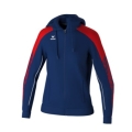 Erima Evo Star Training Jacket with Hood (high wearing comfort) navy blue/red Ladies