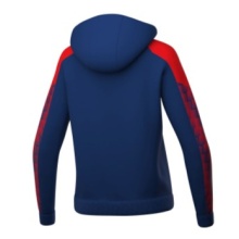 Erima Evo Star Training Jacket with Hood (high wearing comfort) navy blue/red Ladies