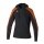 Erima Evo Star Training Jacket with Hood (high wearing comfort) black/orange Ladies