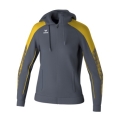 Erima Training Jacket Evo Star with Hood (high wearing comfort) grey/yellow Ladies