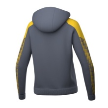 Erima Training Jacket Evo Star with Hood (high wearing comfort) grey/yellow Ladies