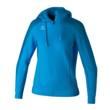 Erima Training Jacket Evo Star with Hood (high wearing comfort) curacaoblue Ladies