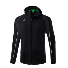 Erima Training Jacket Liga Star with Hood (durable and elastic functional material) black/white Men