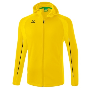 Erima Training Jacket Liga Star with Hood (durable and elastic functional material) yellow/black Men