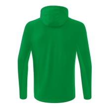 Erima Training Jacket Liga Star with Hood (durable and elastic functional material) emerald green/white Boys