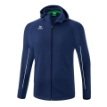 Erima Training Jacket Liga Star with Hood (durable and elastic functional material) navy blue/white Boys