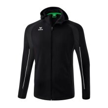 Erima Training Jacket Liga Star with Hood (durable and elastic functional material) black/white Boys